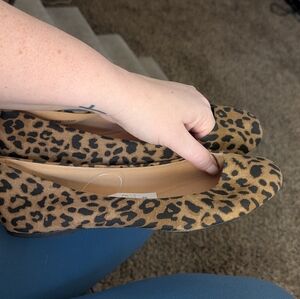 3/$15 New Time and Tru Leopard Print Flats